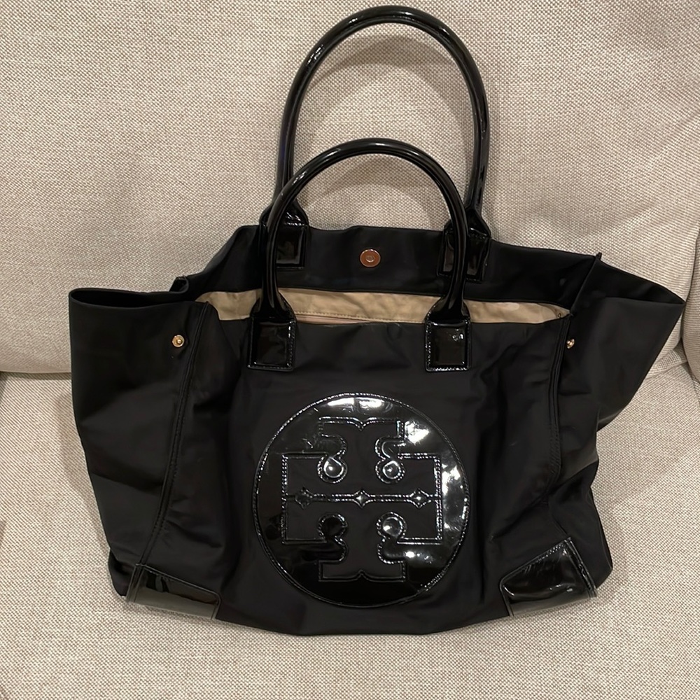 TORY BURCH - ELLA PATENT TOTE BAG